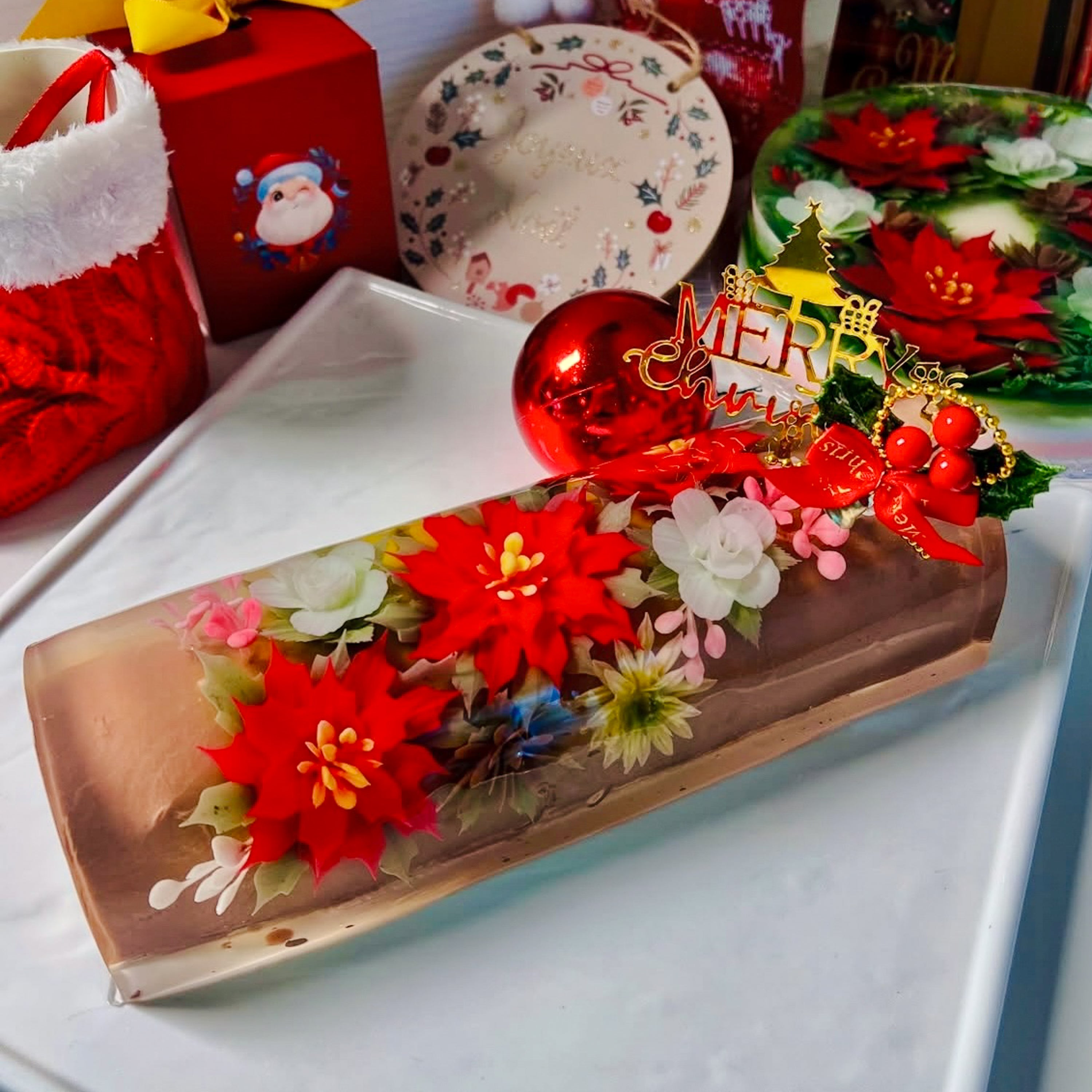 3D Christmas Log