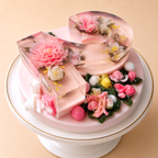 Blushing Garden Number Jelly Cake