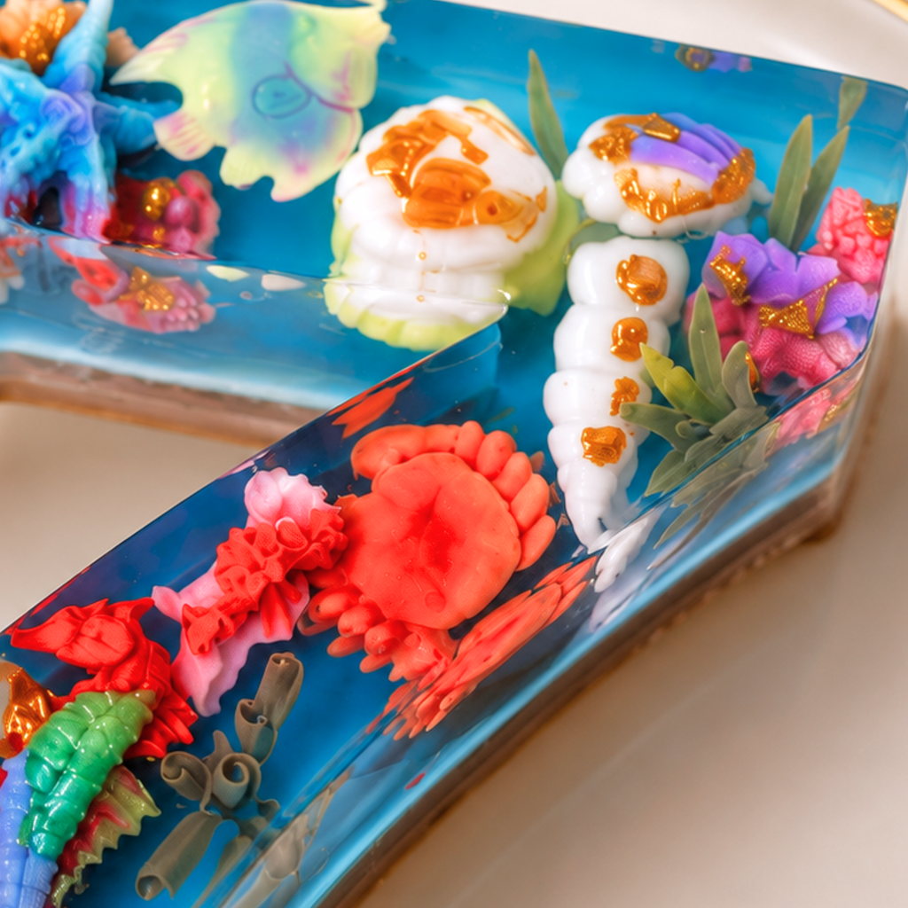 Ocean's Treasures Number Jelly Cake